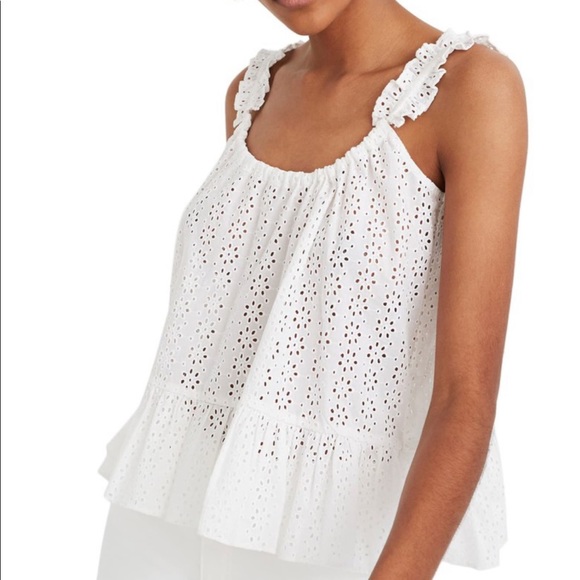 Madewell | Tops | Madewell White Eyelet Tank Top | Poshmark